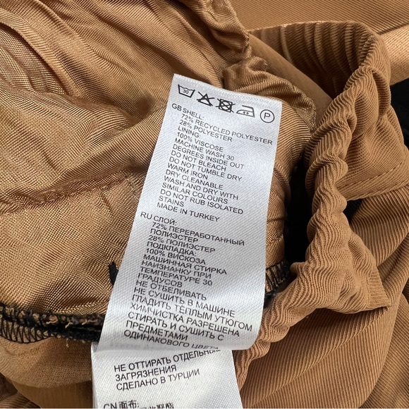 Reiss Frazer Brown Black Side Stripe Track Pants, Petite 4 - Picture 6 of 11